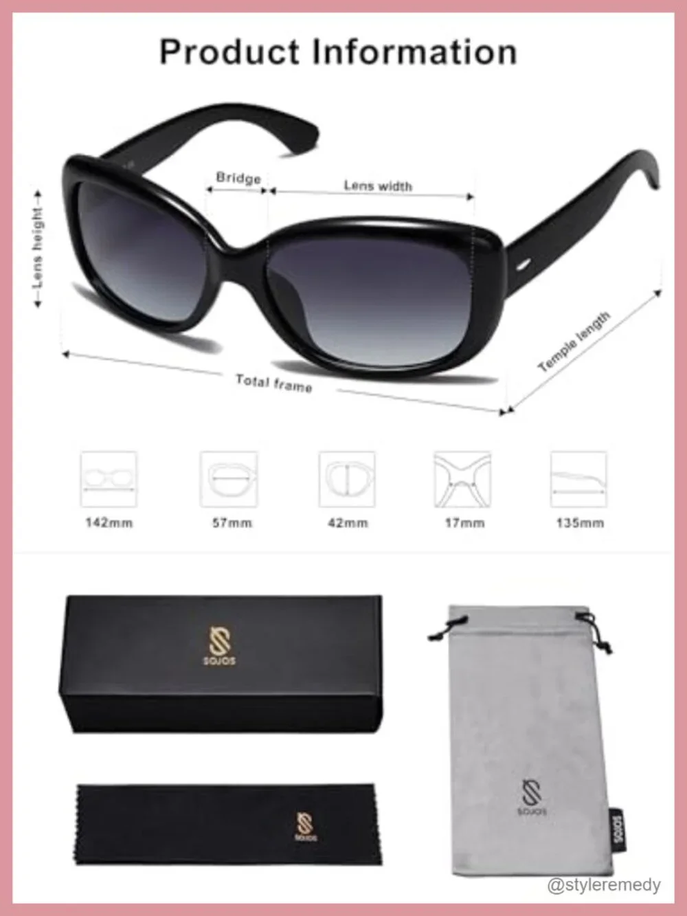 Vintage Square Sunglasses Polarized UV Protection Plastic Frame